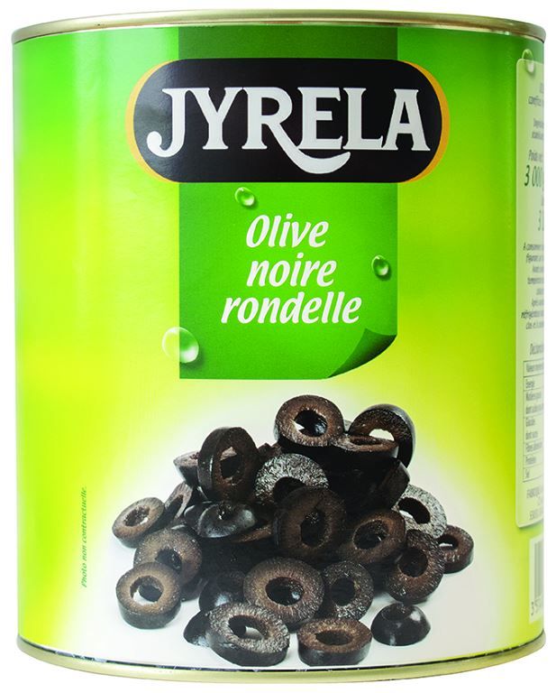 Olives noires en rondelles - JYRELA - Boite 3/1