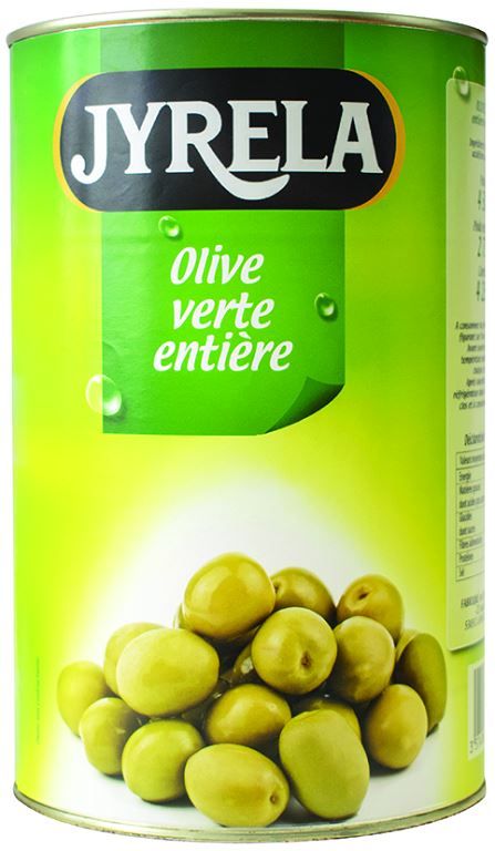 Olives vertes entières - JYRELA - Boite 5/1