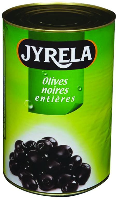 Olives noires entières - JYRELA - Boite 5/1