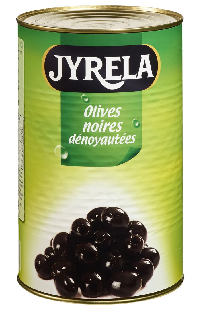 Olives noires dénoyautées - JYRELA - Boite 5/1