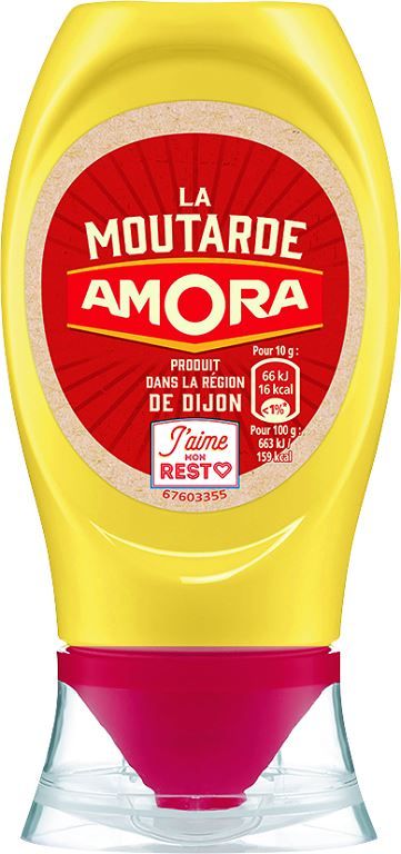 Moutarde de Dijon - AMORA - Flacon souple de 280 ml