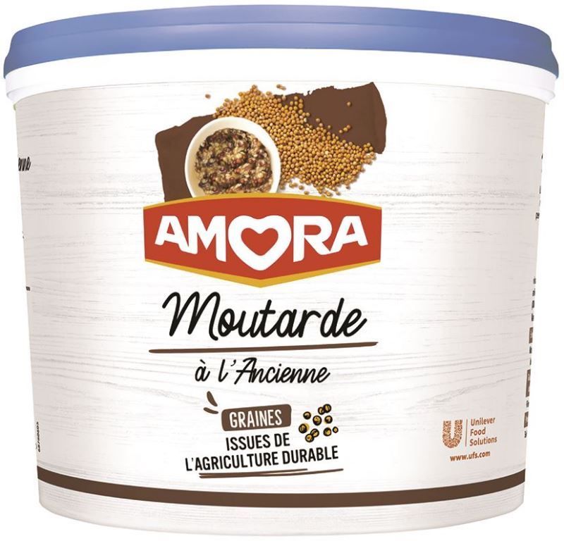 Moutarde à l'ancienne - AMORA - Seau de 5 kg