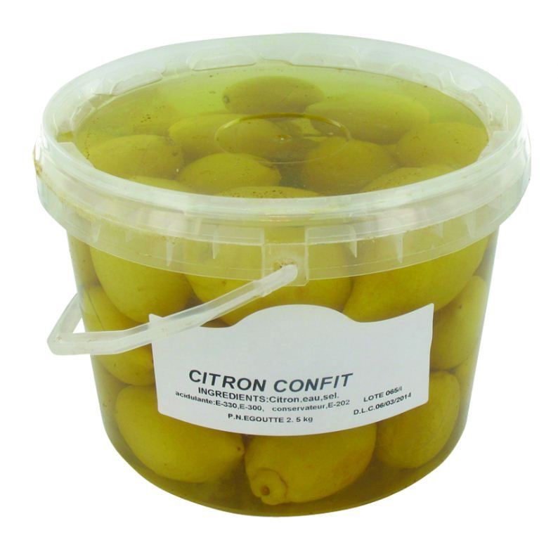 Citrons confits - PROVENCE OLIVES - Seau de 2,5 kg