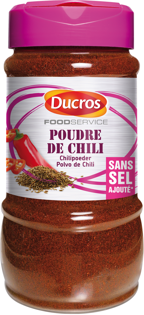 Poudre de chili sans sel ajouté - DUCROS - Pot de 215 g