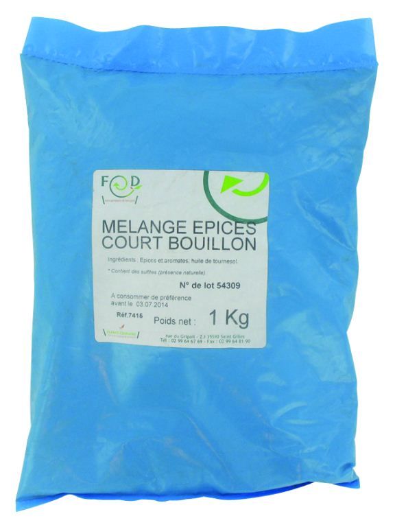 Mélange d'épices court bouillon - FRANCE CULINAIRE - Sachet de 1 kg