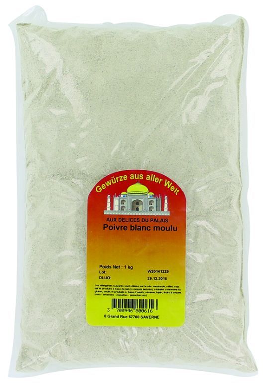 Poivre blanc - moulu - 2,3 kg