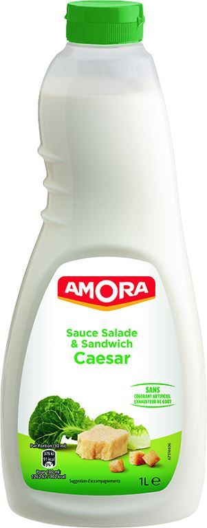Sauce salade et sandwich caesar - AMORA - Bouteille souple de 1 L