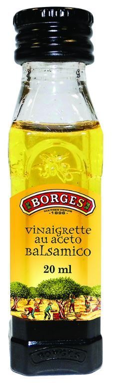 Vinaigrette huile d'olive vinaigre balsamique citron 20 ml Borges