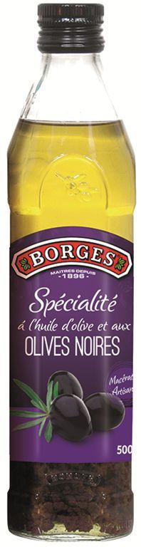 Spécialité à l'huile d'olive et olives noires - BORGES - Bouteille de 50 cl