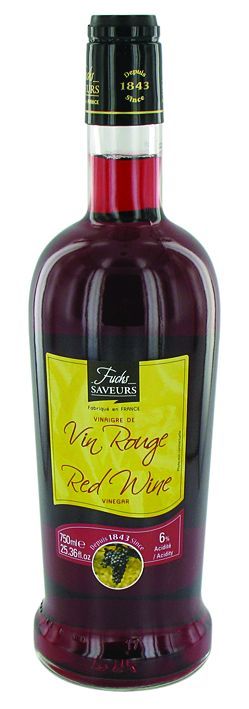 Vinaigre de vin rouge - FUCHS - Bouteille de 75 cl