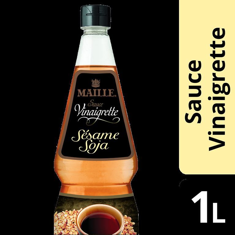Sauce vinaigrette sésame soja - MAILLE - Bouteille de 1 L