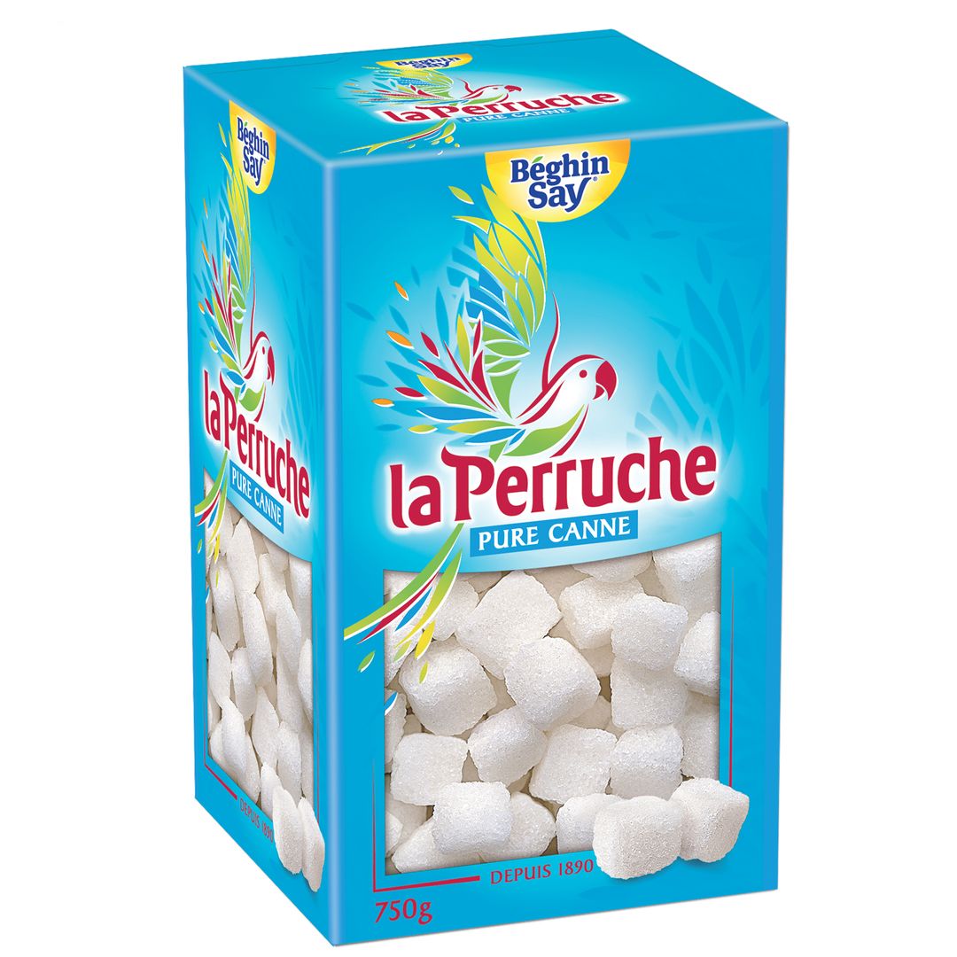 Sucre de canne en morceaux La Perruche - LA PERRUCHE - Boite de 750 g