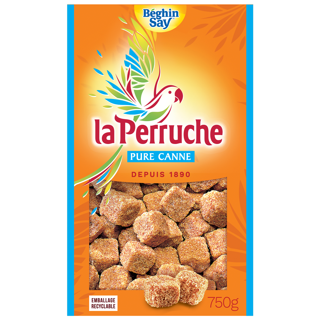 Sucre de canne en morceaux La Perruche - LA PERRUCHE - Boite de 750 g