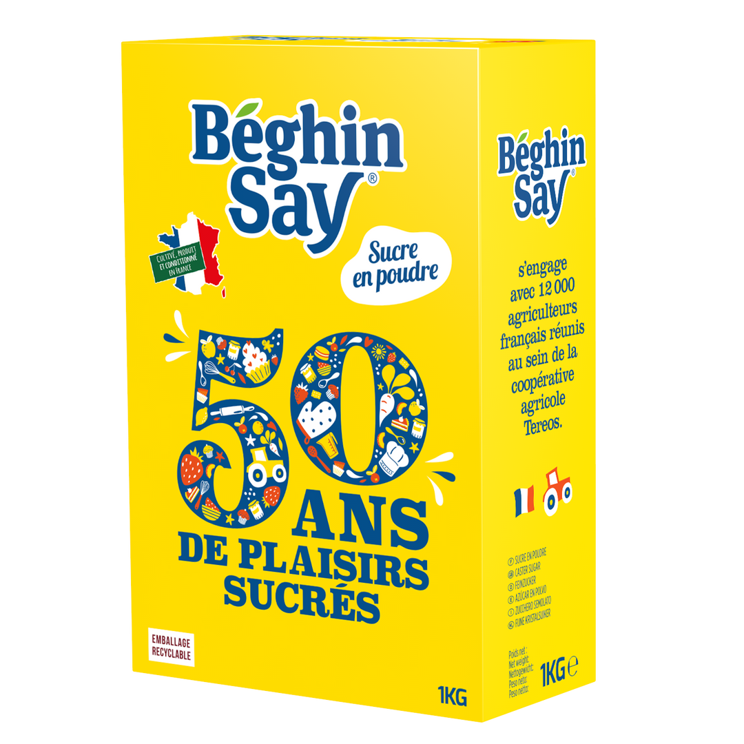 Sucre en poudre - BEGHIN SAY - Carton de 5 boites