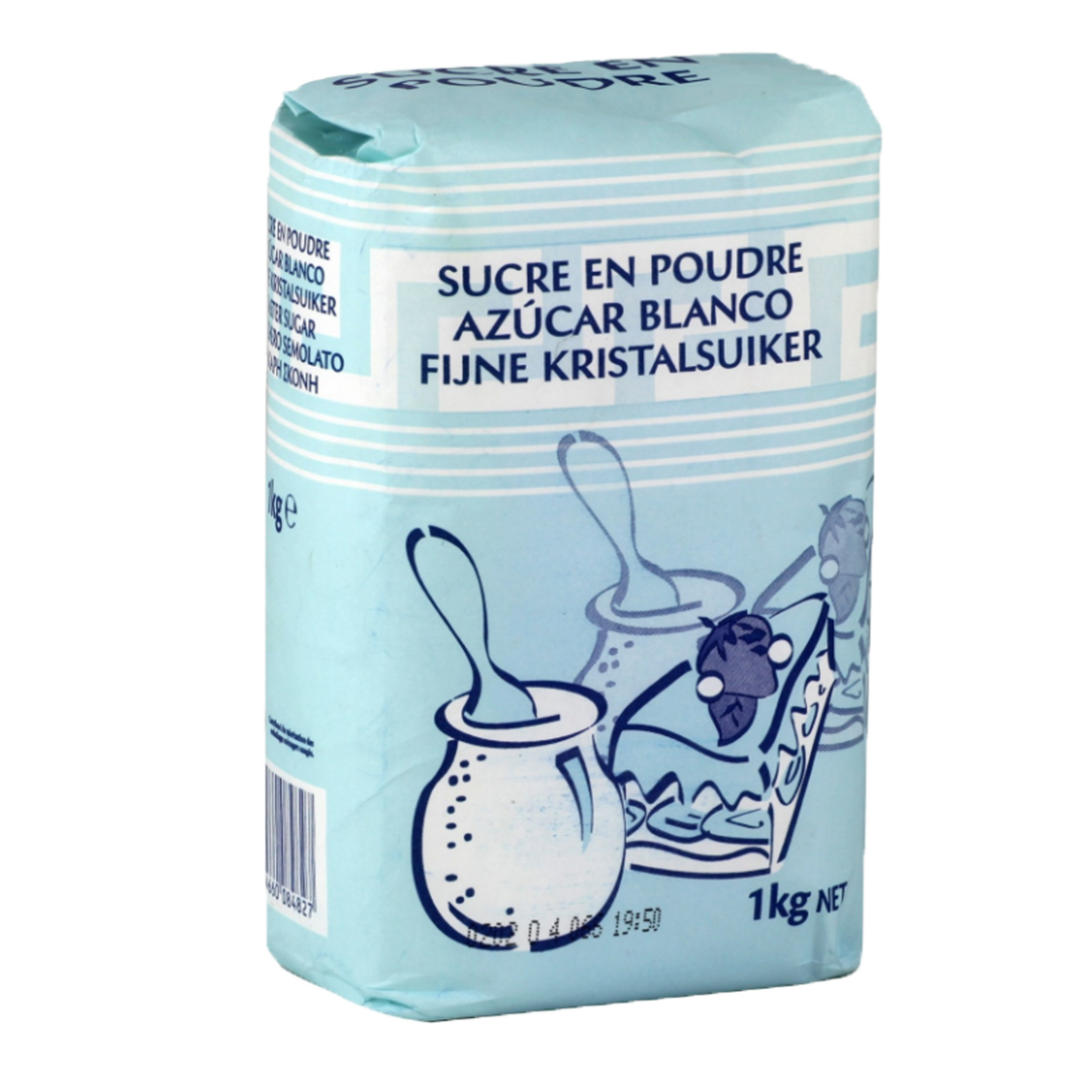 Sucre en poudre - BEGHIN SAY - Sachet de 1 kg