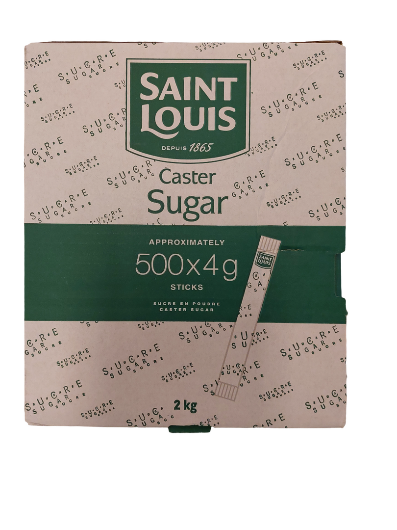 Sucre blanc en poudre - SAINT LOUIS - Carton de 500 bûchettes