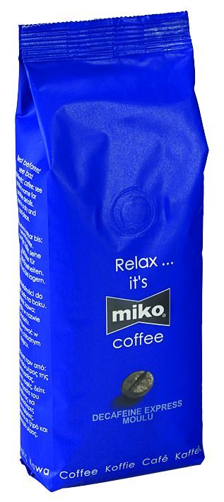 Café moulu 95% arabica 5% robusta Décaféiné Express - MIKO - Paquet de 250 g