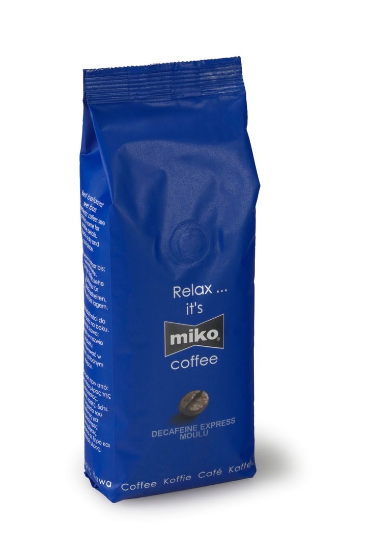 Café moulu 95% arabica 5% robusta Décaféiné Express - MIKO - Paquet de 250 g