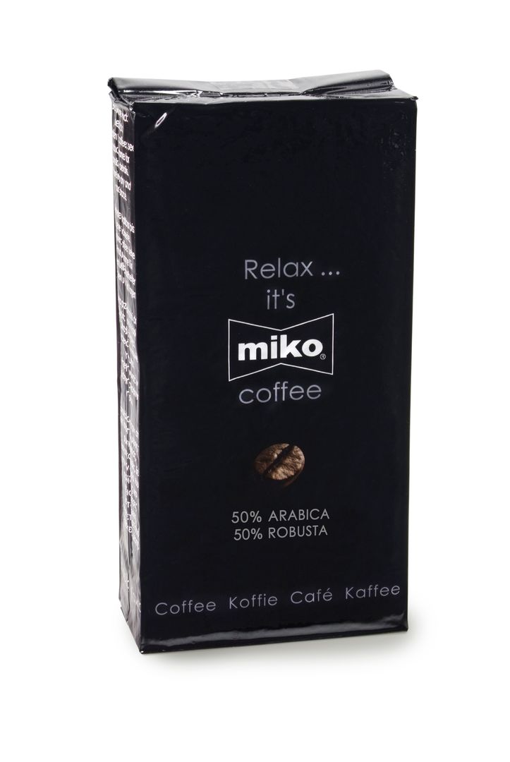 Café moulu 50 % arabica 50 % robusta - MIKO - Carton de 16 paquets