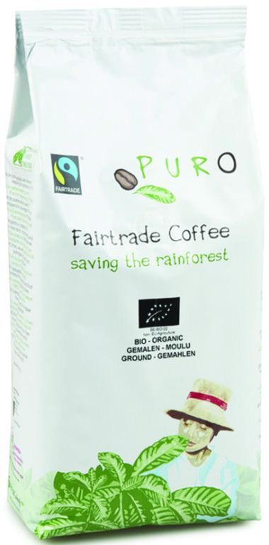 Café moulu 100% arabica Bio - PURO - Paquet de 1 kg