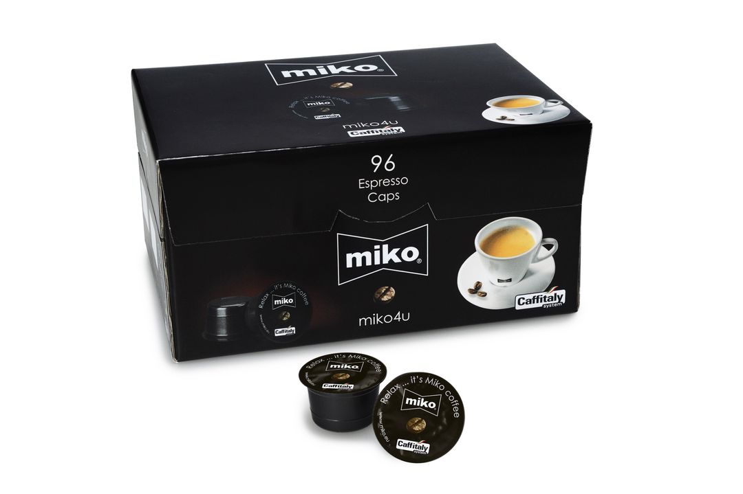 Café en capsule 80% arabica 20% robusta Espresso - MIKO - Carton de 96 doses