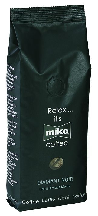 Café moulu 100% arabica Diamant noir - MIKO - Paquet de 1 kg