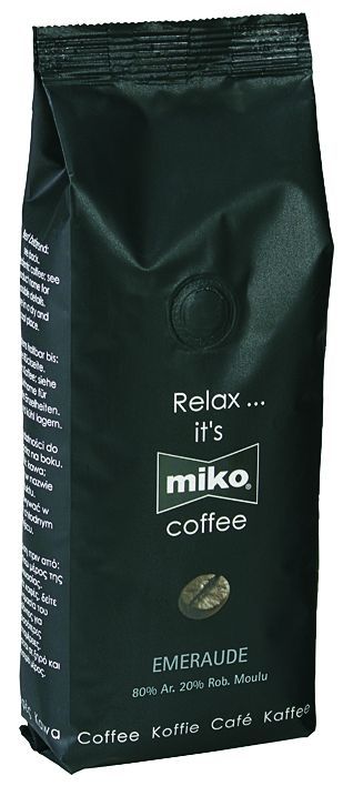 Café moulu 80% arabica 20% robusta Emeraude - MIKO - Paquet de 1 kg