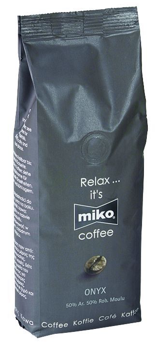 Café moulu 50%arabica 50% robusta Onyx - MIKO - Paquet de 1 kg