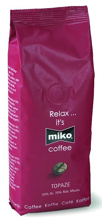 Café moulu 30% arabica 70% robusta Topaze - MIKO - Paquet de 1 kg