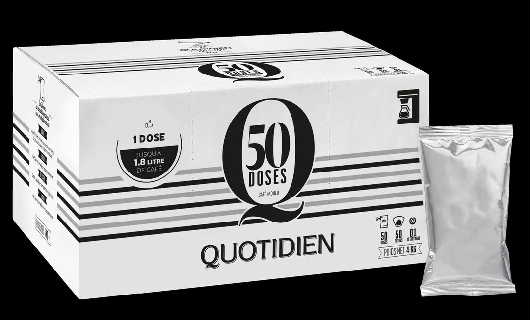 Café 100 % arabica Café de Paris - QUOTIDIEN - Carton de 50 doses