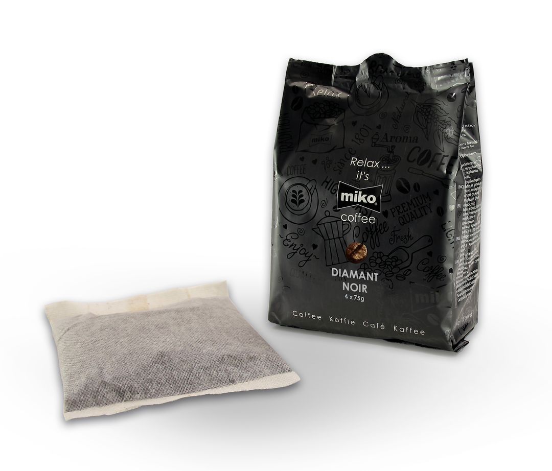 Café 100 % arabica Diamant noir - MIKO - Carton de 36 doses