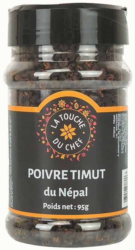 Poivre de Timut du Népal - LA TOUCHE DU CHEF - Pot de 95 g