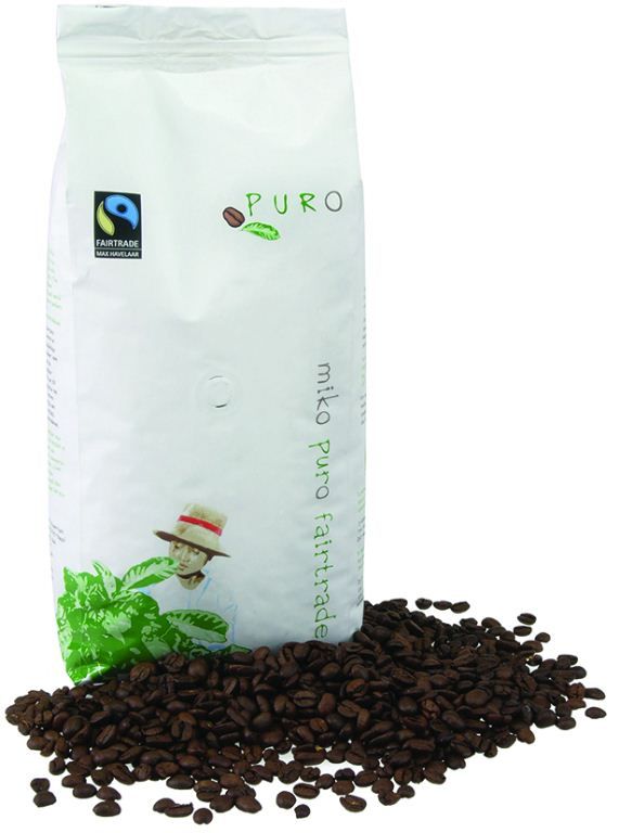 Café grains 100% arabica Bio - PURO - Paquet de 1 kg