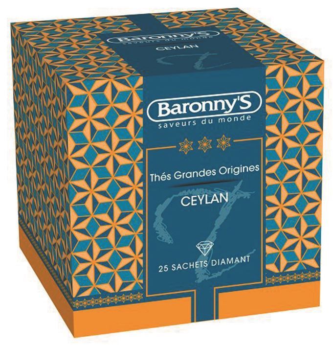 Thé noir Ceylan supérieur - BARONNY'S - Boite de 25 sachets