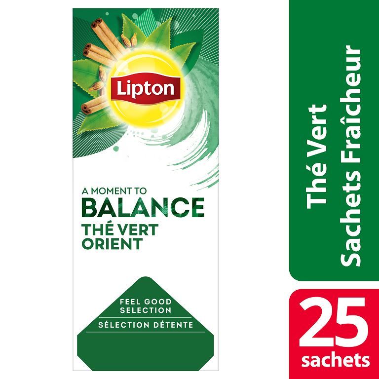 Thé vert Orient - LIPTON - Boite de 25 sachets