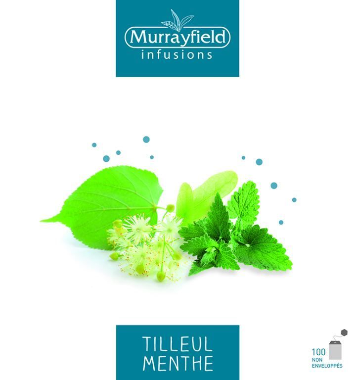 Infusion tilleul menthe - MURRAYFIELD - Boite de 100 sachets