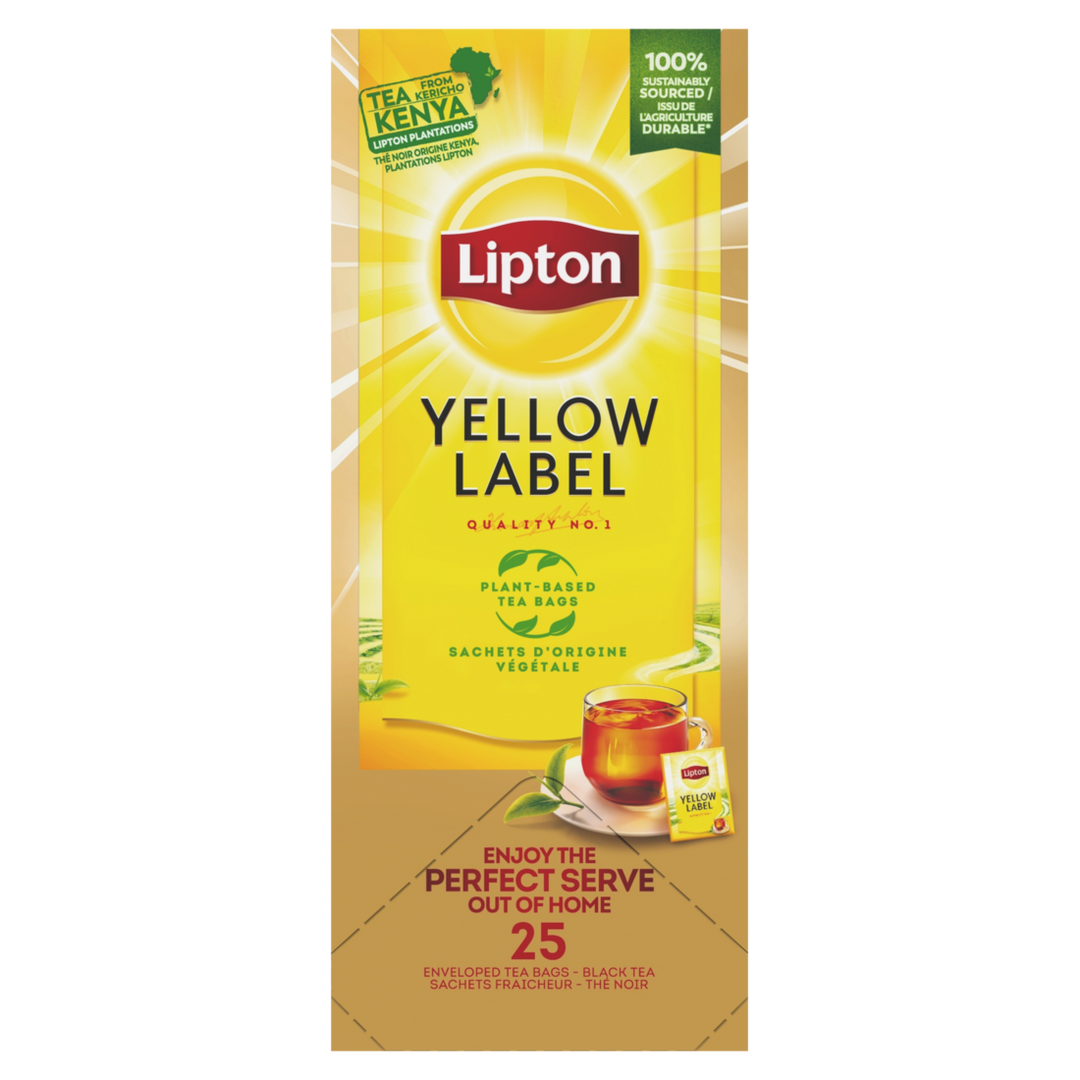 Thé noir Yellow label - LIPTON - Boite de 25 sachets