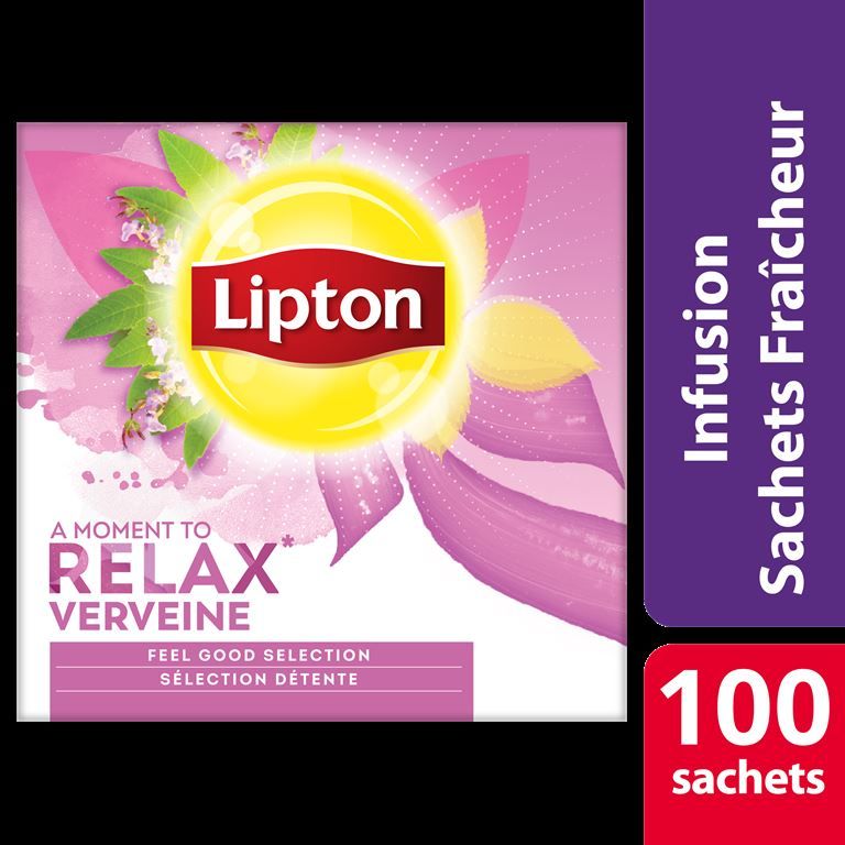 Infusion verveine - LIPTON - Boite de 100 sachets