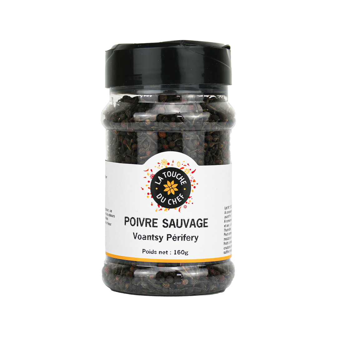 Poivre sauvage voantsy perifery - LA TOUCHE DU CHEF - Pot de 160 g