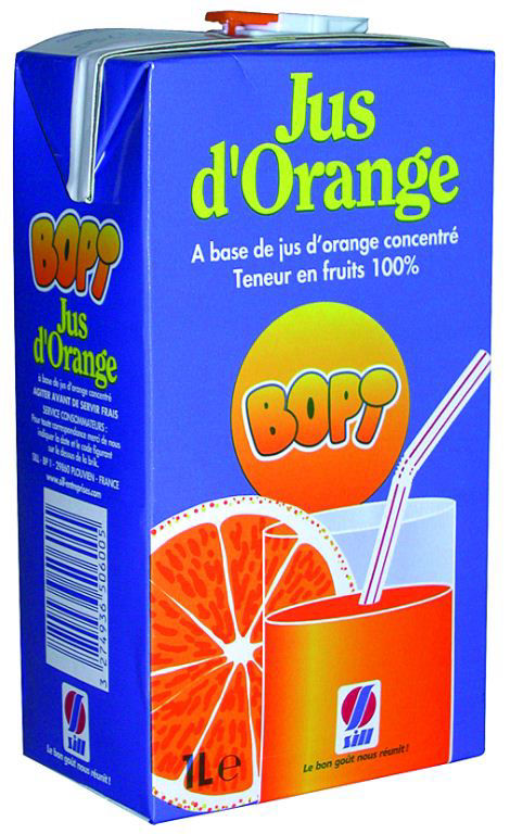 Jus D Orange A Base De Concentre Bopi Carton De 6 Briques Jus De Fruits