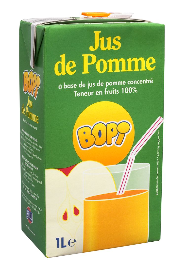 Jus de pomme à base de concentré - BOPI - Carton de 6 briques