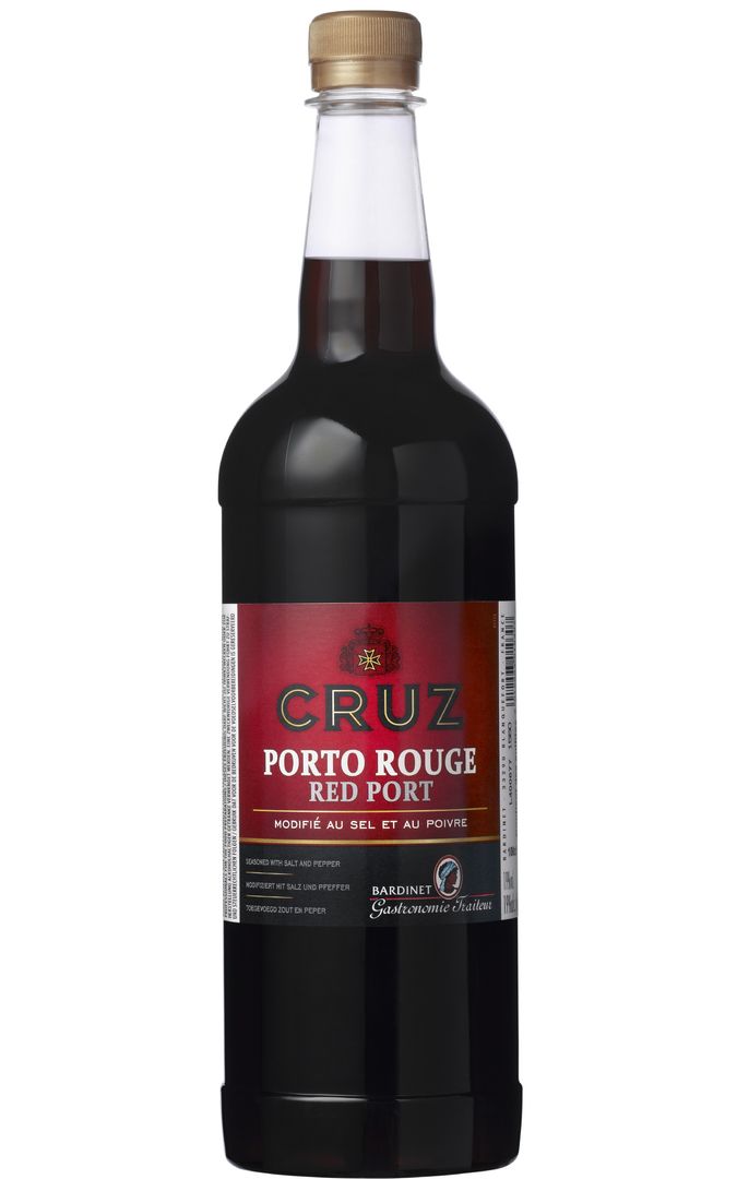 Porto rouge modifié 19% - CRUZ - Bouteille de 1 L