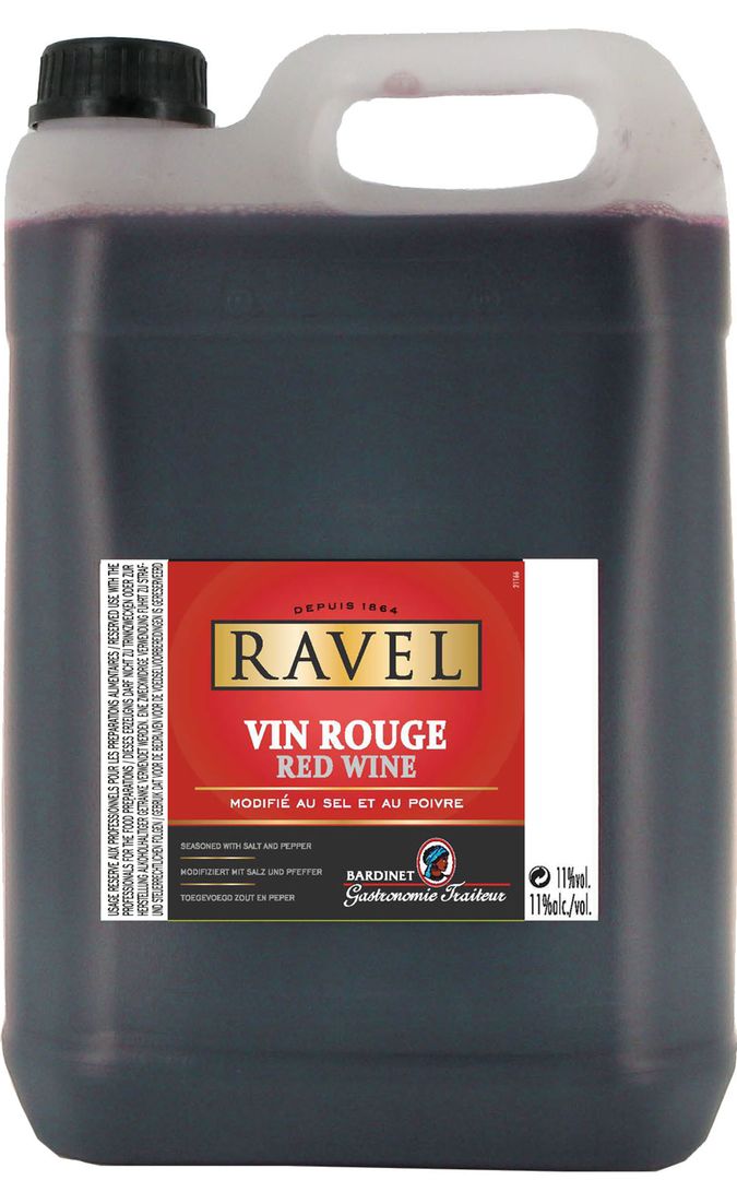 Vin rouge modifié 11% - RAVEL - Bidon de 5 L