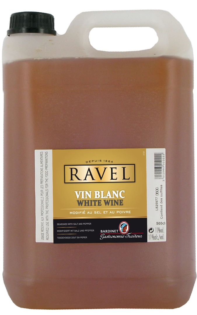 Vin blanc modifié 11% - RAVEL - Bidon de 5 L