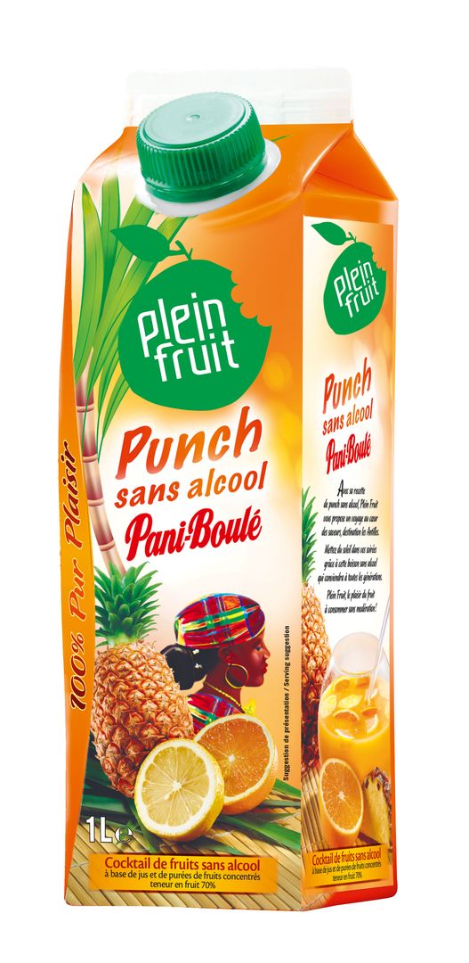 Punch sans alcool Pani-Boulé - PLEIN FRUIT - Carton de 6 briques