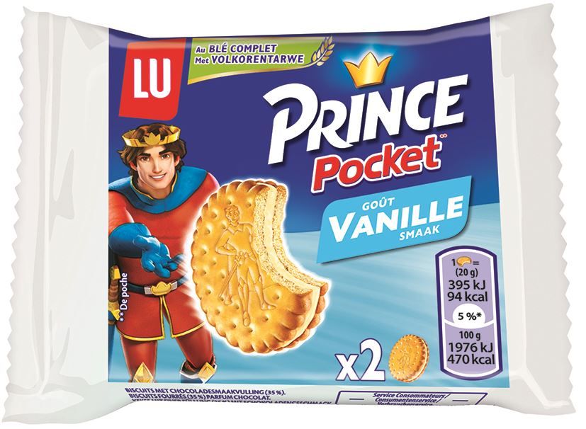 Prince à la vanille - LU - Carton de 110 sachets