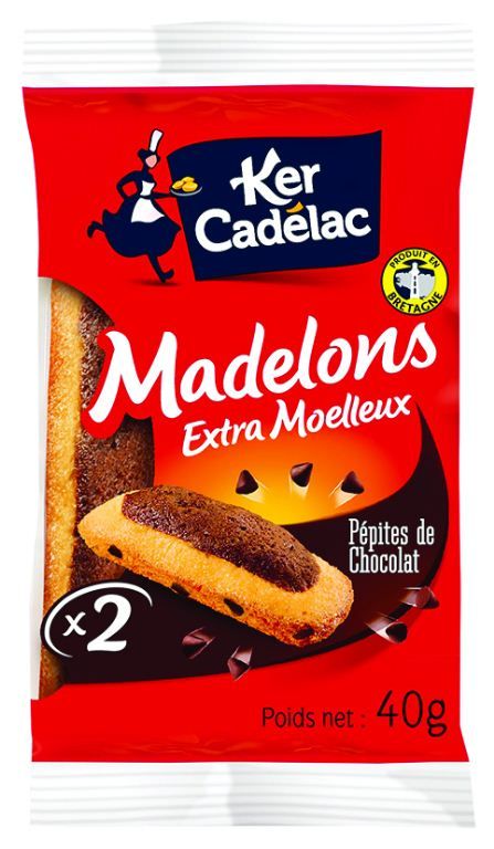 Madeleine bretonne pur beurre - KER CADELAC - Carton de 150 sachets