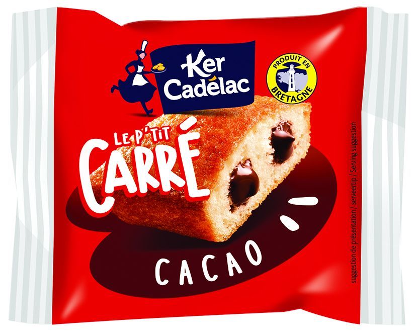 P'tit carré au cacao - KER CADELAC - Carton de 90 sachets