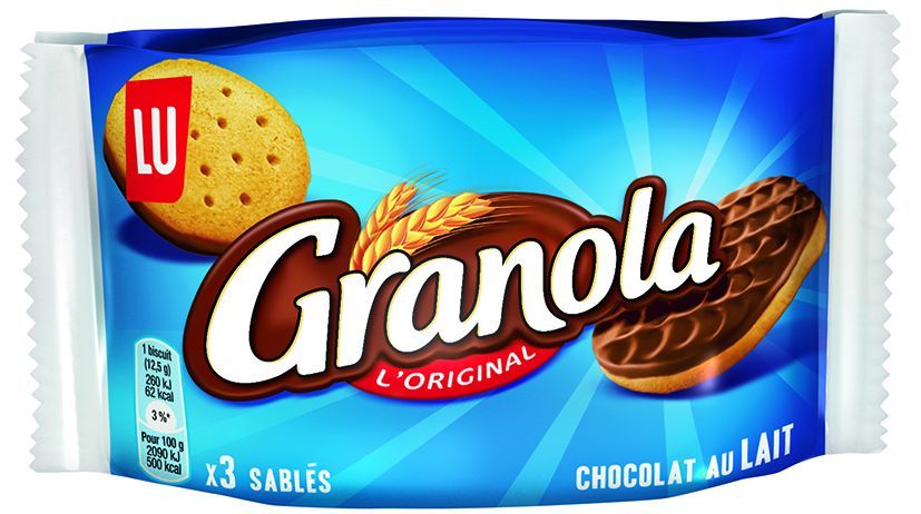 Granola chocolat au lait X3 - LU - Carton de 120 sachets