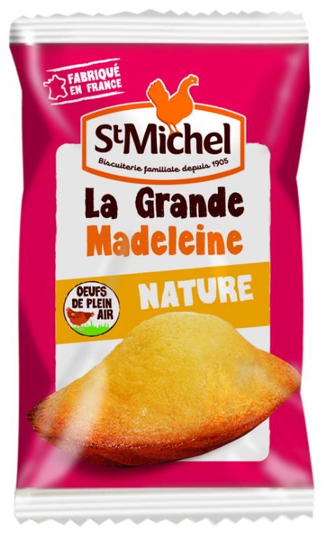 Grande madeleine nature - ST MICHEL - Carton de 70 sachets